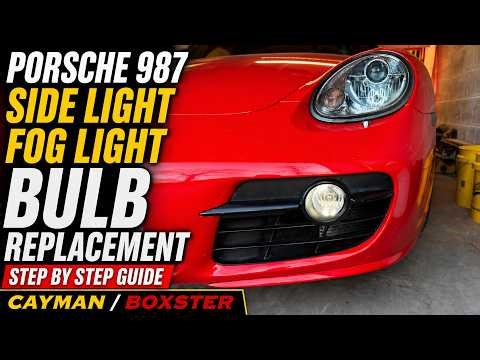 Porsche 987 Side Light / Fog Light Bulb Replacement - Easy LED Upgrade (Cayman/Boxster)