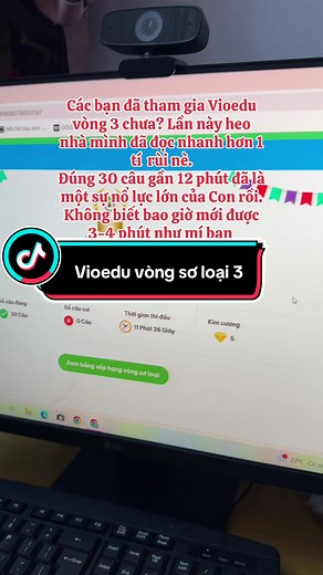 Tham gia vòng 3 Vioedu cùng heo con