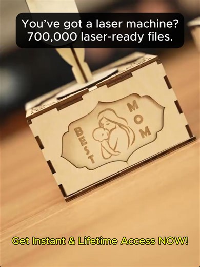 Stop wasting hours hunting for laser files. Get 100GB ready-to-cut designs in one place. ✅ Instant download ✅ Lifetime access ✅ Works with Glowforge, Cricut, Lightburn, xTool & more ✅ Wood, acrylic, leather, MDF – plug, cut, done Why pay $5–$10 per file? Grab the full collection once and own it forever. Start creating in minutes: https://thelaserdesign.store | The Laser Design