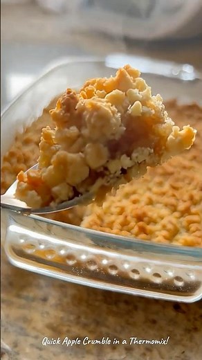 The Easiest Apple Crumble 🍎| Ready in 30 Minutes #shorts #easyrecipes #thermomix
