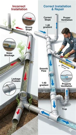 Drainage Pipe Slope Installation & Repair Full Guide