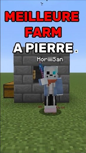 THE BEST MINECRAFT STONE FARM #minecraft #france #minecrafttutorial #tutorial #java #bedrock