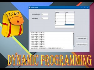 Solving Knapsack problem dynamic programming using java part 2/2