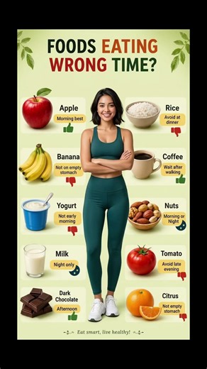 Stop Eating These Foods at the Wrong Time! ⚠️ Healthy Eating Tips