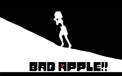 「Undertale x Bad apple」传说之下Bad apple手书-60FPS 1080P