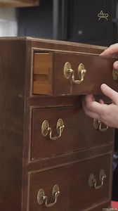 This solid cherry piece gets a gorgeous upgrade #furnituremakeover | Transcend Furniture Gallery