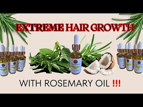 How to make Rosemary Coconut Oil for faster hairgrowth, stop hair fall and clearer skin.