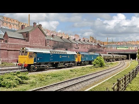 New SLW Class 25/9 with oil train on Reevy Road (Bradford MRC)