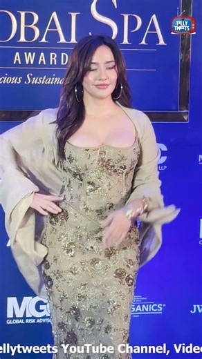 Neha Sharma’s GLAMOROUS Red Carpet Look at Global Spa Awards 2026! ✨🔥 #NehaSharma #GlobalSpaAwards