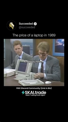 Succeeded on Instagram: "In the 1980s, personal computers ranked among the priciest household purchases. Adjusted for today’s dollars, a standard home system could run anywhere from $4,000 to $10,000, largely due to expensive parts, small-scale production, and the novelty of digital technology. Costs climbed even further once you added essentials like a monitor, floppy-disk drive, or printer. Though their capabilities were limited and the investment substantial, these early machines signaled the