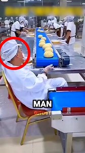 10K views · 7.3K reactions | This Job is So Easy  This man has the easiest job in the world. Look at him, relaxing in his chair as he takes pieces of bread and places them onto the conveyor belt. The bread moves along to another man who has an easy task, he just needs to hold the brush. As the bread passes underneath, it gets flattened. if you'd like to have the same job, subscribe. #world #easy #job #explorepage✨ #exploremore #reelsviral #reels | Glitchfy | Facebook