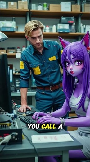 Easy There, Human—Your Gear Is Crushing Me!” Said the Tiny Alien Mechanic#shorts