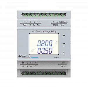 [Hot Item] 24V DIN Rail Overcurrent Earth Fault Protection AC DC Earth Leakage Relay for Single Phase 3 Phase Power System