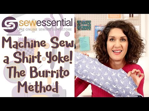 How to Sew a Shirt Yoke - the Burrito Machine Sewn Method