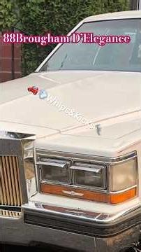 88 Cadillac Brougham D’Elegance w/Factory Premier Roof #classiccar #cadillac #customcars