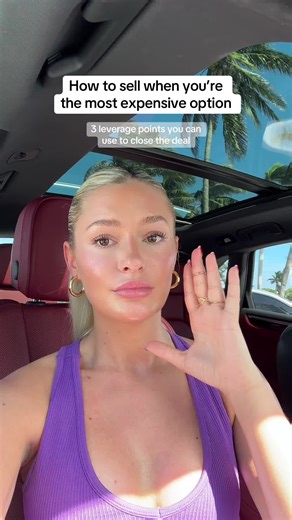 “What if what im selling is more expensive than competitors??” The self proclaimed queen of teaching you how to sell expensive sh*t for a high price bc you just make more money duh #sales #salestips #salestraining #salespitch #objections #salestok