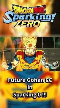 Future Gohan CC in Sparking 0 !!! #shorts #dragonballsparkingzero #modding #futuregohan