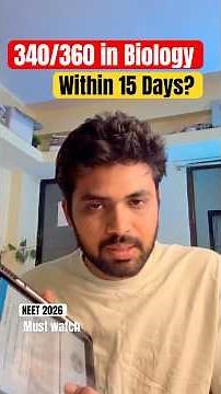 Biology 350/360 in Just 1/2 Months🔥| NEET 2026 Strategy