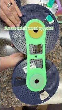 Reuse empty filament spools 😁 #3dprinting