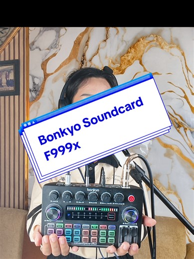 Membalas @dwisasmita22 Bonkyo Soundcard F999x Alat Live Streaming Karaoke Dan Rekaman #soundcard #f999x #bonkyo