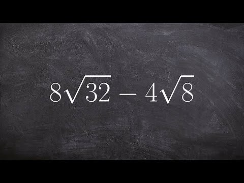 Learn how to subtract two radicals