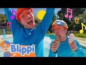 Blippi's Awesome Pool Party Music Video! | Blippi Wonders Educational Videos for Kids