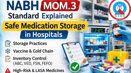 NABH MOM.3 Standard Explained – Safe Medication Storage in Hospitals | Soni Ahlawat