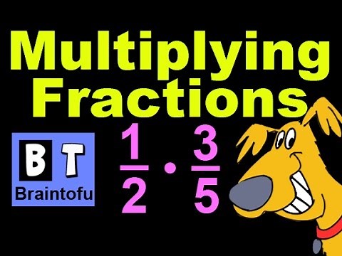 Basic Math Cartoon Lesson - Multiplying Fractions video for kids