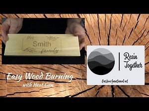 Easy Wood Burning with Heat Gun