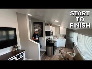 Dad Transforms Storage Space Into Tiny House For Daughter | Start To Finish