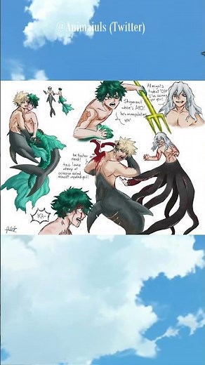 BakuDeku Art | Mermay [6/59] #bkdkmermay #bkdkfantasy #bakudekufanart