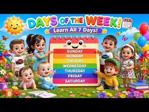 Days of the Week Song 📅 | Learn Monday to Sunday | Educational | Preschool Learning .SPK 162