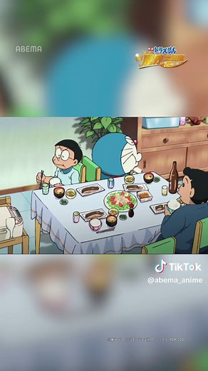 なんだかんだ仲良しなのび太とドラえもん！ 映画ドラえもん のび太の新魔界大冒険～7人の魔法使い～は、『映画ドラえもん特集』でチャンネル無料放送中！ ABEMAアプリで「#映画ドラえもん」で検索！ #ドラえもん#のび太の新魔界大冒険 #ドラえもん #アベマ #アベマアニメ #anime #abemaanime
