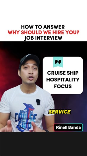 This question can make or break your interview: ‘Why should we hire you?’ Are you ready? Rinell Banda Founder, Buhay Sa Cruise Ship #buhaysacruiseship #marinoph #DiskartengMarino #rinellbanda | Rinell Banda