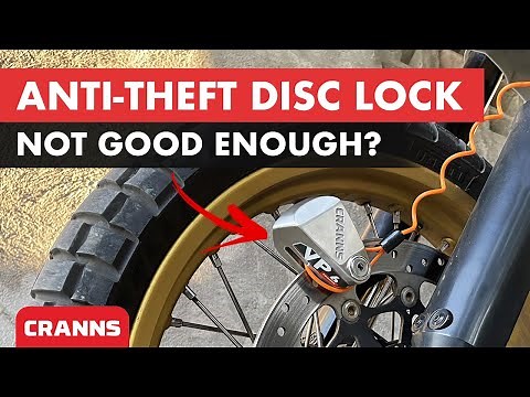 How to Prevent Motorcycle THEFT | Cranns Disc Lock Alarm
