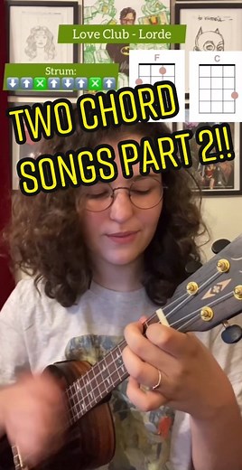 Easy 2 Chord Ukulele Songs for Beginners