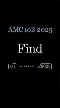 AMC 10B 2025 Problem 18 Solution | The Hidden Algebra Trick