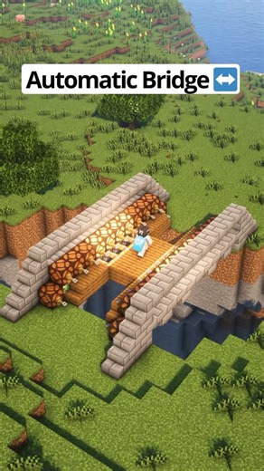 Blockical on Instagram: "Minecraft Easy Automatic Bridge↔️ For Build and No Music #minecraft #minecraftbuilding #minecraftbuilds #minecrafttutorial"