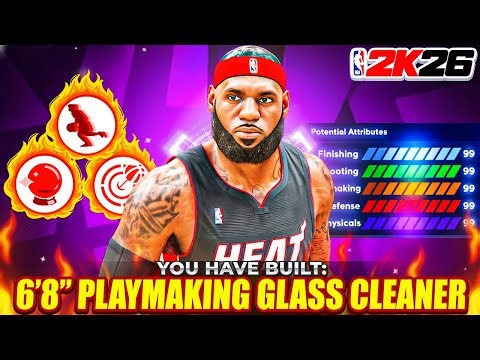 *NEW* BEST 6’8 “PLAYMAKING GLASS CLEANER” BUILD In NBA 2K26….