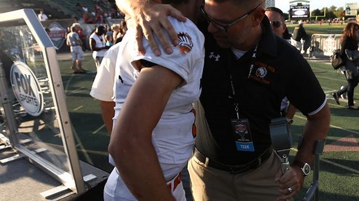 Brother Rice's Greg Piscopink returns to coach after crash