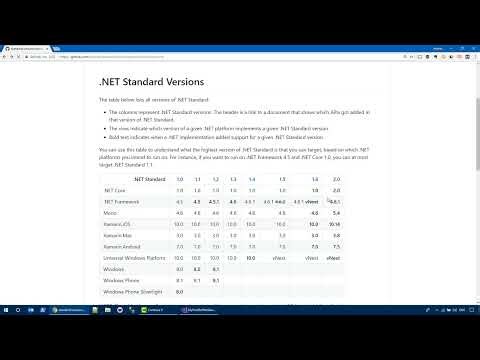 How to chose the right .NET Standard version