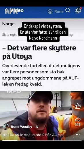 Ondskap i vårt system, er utenfor fatte evne til den naive Nordmann. Sitat David Severin Svensen | Ola Nordmann