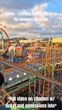 Python - Roller Coaster at The Kentucky State Fair (full fair ride highlights video on channel)