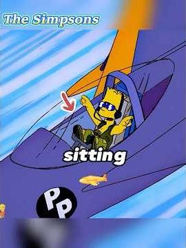 Bart dance inside the fighter jet #thesimpsons #cartoon