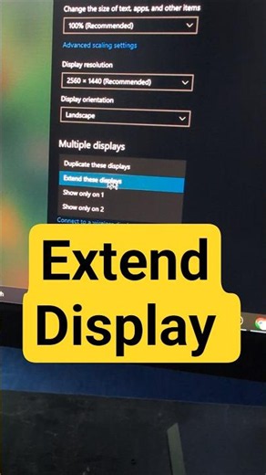 Extend Display to a Second Monitor #ExtendDisplay #DualMonitor #SecondMonitor #Windows11 #Windows10