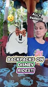 Backpacks on Disney World RIDES?! 😮🎒(4 Park Bag Policy)