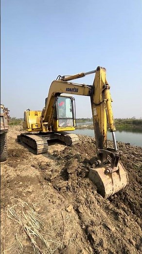 Jcb Exavator Digging And Loading Tractor #jcbjcb #exavator #ytshorts