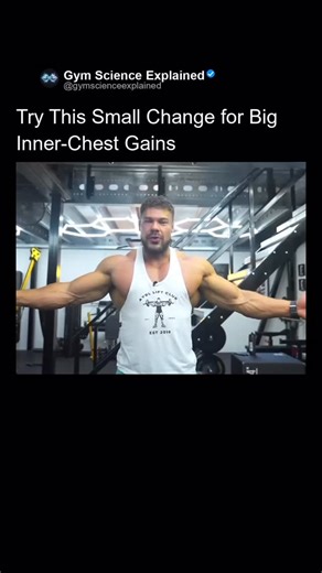 Gym Science Explained on Instagram: "Ever feel your shoulders and biceps taking over your cable flies? This clip nails the common mistake. Standard high-pulley flies often shift tension away from your chest. The real science for inner chest gains is in adjusting that pulley to chest height, then stepping forward to optimize the line of pull and truly isolate the pecs. This small biomechanical tweak isolates the chest, allowing for a deeper, more powerful squeeze right where you want it. It’s abo