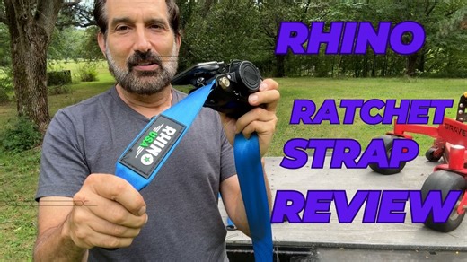 Watch Rhino Retractable Heavy Duty Ratchet Strap Review on Amazon Live