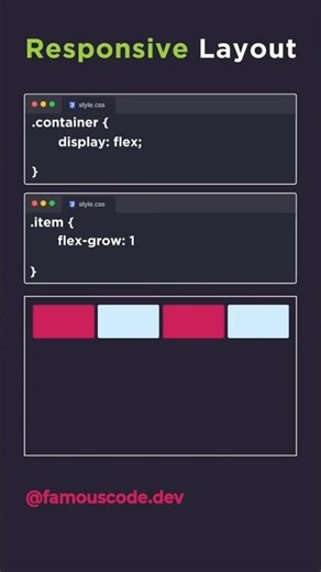 How to build Responsive Layouts in 15s! ⚡ #shorts